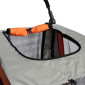 REMORQUE VELO UTILITAIRE FOND RIGIDE (DIMENSIONS L 134 x L 57.5 x H 95 cm) AVEC ROUES 20" x 2.4 FIXATION AXE DE ROUE - POUR TRANSPORT ANIMAUX - REMORQUE LIVREE AVEC BACHE 3700948300695