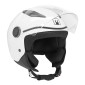 CASQUE ENFANT JET MPH PLAY SIMPLE ECRAN UNI BLANC BRILLANT YM (51 à 52 cm) (ECE 22.06)