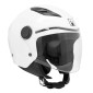 CASQUE ENFANT JET MPH PLAY SIMPLE ECRAN UNI BLANC BRILLANT YM (51 à 52 cm) (ECE 22.06)