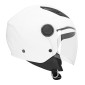 CASQUE ENFANT JET MPH PLAY SIMPLE ECRAN UNI BLANC BRILLANT YM (51 à 52 cm) (ECE 22.06)