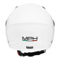 CASQUE ENFANT JET MPH PLAY SIMPLE ECRAN UNI BLANC BRILLANT YM (51 à 52 cm) (ECE 22.06)