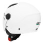 CASQUE ENFANT JET MPH PLAY SIMPLE ECRAN UNI BLANC BRILLANT YM (51 à 52 cm) (ECE 22.06)