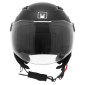 CASQUE ENFANT JET MPH PLAY SIMPLE ECRAN UNI NOIR MAT YS (49 à 50 cm) (ECE 22.06)