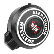 CACHE/CAPOT VOLANT ALLUMAGE CYCLO ADAPTABLE PEUGEOT 103 ELECTRONIQUE NOIR AVEC 2 ATTACHES -SELECTION P2R- 3701213406890