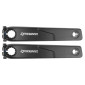 MANIVELLE DROITE + GAUCHE VAE / E-BIKE LONGUEUR 165mm ALU NOIR POUR MOTEUR BAFANG M500, M600 (PAIRE)