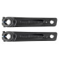 MANIVELLE DROITE + GAUCHE VAE / E-BIKE LONGUEUR 165mm ALU NOIR POUR MOTEUR BAFANG M500, M600 (PAIRE)