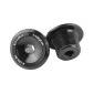 MANIVELLE DROITE + GAUCHE VAE / E-BIKE LONGUEUR 165mm ALU NOIR POUR MOTEUR BAFANG M500, M600 (PAIRE)