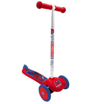 TROTTINETTE ENFANT DISNEY 3 ROUES SPIDERMAN ROUGE PLIABLE ET REGLABLE AVEC FREIN ROUE ARRIERE 5902308595484