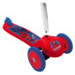 TROTTINETTE ENFANT DISNEY 3 ROUES SPIDERMAN ROUGE PLIABLE ET REGLABLE AVEC FREIN ROUE ARRIERE 5902308595484