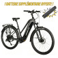 VELO ELECTRIQUE/VAE VTC 28 LEADER FOX BARNET 2025 FEMME GRIS 9V MOTEUR CENTRAL BAFANG M510 36V 95Nm BATTERIE 20Ah (16,5'' - H42cm - TAILLE S - POUR ADULTE DE 158cm à 168cm) 8592826102782
