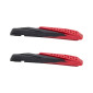 PATIN DE FREIN VTT V-BRAKE ELVEDES 72 mm NOIR/ROUGE (1 PAIRE SUR CARTE) 8716706006506