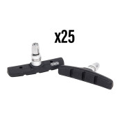 PORTE PATIN FREIN VTT V-BRAKE A VIS SYMETRIC ELVEDES 70mm NOIR (BOITE DE 25 PAIRES) 8716706008517