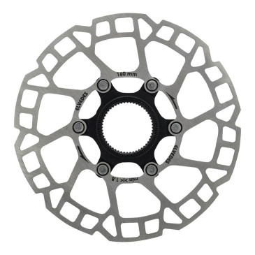 DISQUE DE FREIN ROUTE / VTT CENTERLOCK ELVEDES 160 mm ARGENT -EPAISSEUR 2 mm- 8716706026979