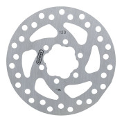 DISQUE DE FREIN BMX 6 TROUS ELVEDES 120 mm ARGENT -EPAISSEUR 1.8 mm- INCLUS VIS 8716706019926
