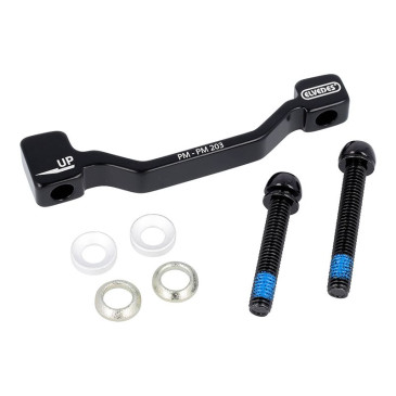 ADAPTATEUR / REHAUSSE FREIN A DISQUE VTT POST-MOUNT AVANT ELVEDES SUR FOURCHE ETRIER 180 mm POUR DISQUE 203 mm 8716706018547