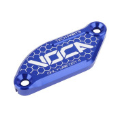 COUVERCLE DE MAITRE CYLINDRE DE FREIN 50 A BOITE VOCA POUR DERBI 50 SENDA DRD 2006>/RIEJU 50 MRT/SHERCO 50 SE-R, SM-R/APRILIA 50 SX, RX BLEU ALUMINIUM CNC -J.JUAN-