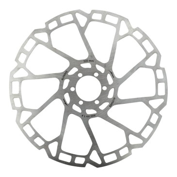 DISQUE DE FREIN VTT 6 TROUS ELVEDES 220 mm ARGENT -EPAISSEUR 1.8 mm- 8716706026849
