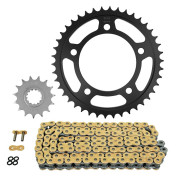 KIT CHAINE ADAPTABLE HONDA 650 CBR F ABS 2014>2018 525 15x42 (DIAM COURONNE 112/138/12.25) (DEMULTIPLICATION ORIGINE) -AFAM- 5400598030789