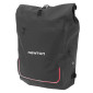 SACOCHE ARRIERE LATERALE SAC A DOS VELO NEWTON A LED ROUGE 22L NOIR POCHETTE ZIP INTERIEURE AMOVIBLE (VENDU A L'UNITE) - FIXATION CROCHETS SUR PORTE BAGAGE (INCLUS CABLE USB-C) 3700948311554