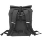 SACOCHE ARRIERE LATERALE SAC A DOS VELO NEWTON A LED ROUGE 22L NOIR POCHETTE ZIP INTERIEURE AMOVIBLE (VENDU A L'UNITE) - FIXATION CROCHETS SUR PORTE BAGAGE (INCLUS CABLE USB-C) 3700948311554