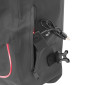 SACOCHE ARRIERE LATERALE SAC A DOS VELO NEWTON A LED ROUGE 22L NOIR POCHETTE ZIP INTERIEURE AMOVIBLE (VENDU A L'UNITE) - FIXATION CROCHETS SUR PORTE BAGAGE (INCLUS CABLE USB-C) 3700948311554
