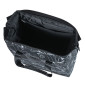 SACOCHE ARRIERE VELO LATERALE BASIL GRAND TARPAULIN SHOPPER NOIR DECO BLANC DROIT/GAUCHE WATERPROOF 23L (35x12x35cm) 8715019182518