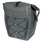 SACOCHE ARRIERE VELO LATERALE BASIL NAVIGATOR STORM CYCLOTOURISTE WATERPROOF 25-31L NOIR FIXATION MIK HOOKS SUR PORTE BAGAGE (41x15x27cm) AVEC POIGNEE ET BANDOUILLERE FERMETURE ENROULEMENT 8715019182679