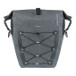 SACOCHE ARRIERE VELO LATERALE BASIL NAVIGATOR STORM CYCLOTOURISTE WATERPROOF 25-31L NOIR FIXATION MIK HOOKS SUR PORTE BAGAGE (41x15x27cm) AVEC POIGNEE ET BANDOUILLERE FERMETURE ENROULEMENT 8715019182679