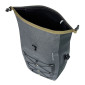 SACOCHE ARRIERE VELO LATERALE BASIL NAVIGATOR STORM CYCLOTOURISTE WATERPROOF 25-31L NOIR FIXATION MIK HOOKS SUR PORTE BAGAGE (41x15x27cm) AVEC POIGNEE ET BANDOUILLERE FERMETURE ENROULEMENT 8715019182679