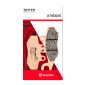 PLAQUETTE DE FREIN BREMBO POUR APRILIA 850 SRV 2012>2019 AR, 125 SR MAX 2012>2017 AV/AR / PEUGEOT 50 CITYSTAR 2014> AV / PIAGGIO 500 MP3 LT 2011>2015 AR (SCOOTER METAL FRITTE) -07056XS-