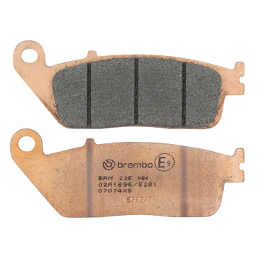 PLAQUETTE DE FREIN BREMBO POUR HONDA 125 FORZA 2015> AV, 350 FORZA 2021>2023 AV/SUZUKI 650 BURGMAN 2002>2020 AV/BMW C 650 GT 2012>2021 AV/AR (SCOOTER METAL FRITTE) -07074XS-