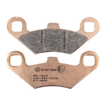 PLAQUETTE DE FREIN BREMBO POUR PEUGEOT 400 METROPOLIS 2014>2016 AV/AR (SCOOTER METAL FRITTE) -07104XS-