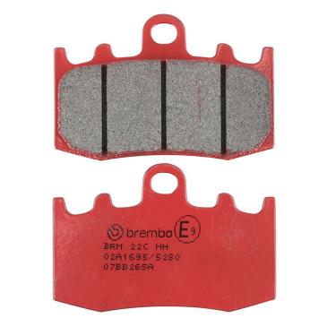 PLAQUETTE DE FREIN BREMBO POUR BMW F 1200 GS 2004>2012 AV, GS ADVENTURE 2008>2013 AV, K 1300 S 2005>2008 AV, R 900 RT 2005>2013 AV (ROUTE CARBONE CERAMIQUE) -07BB26SA- 8020584632536