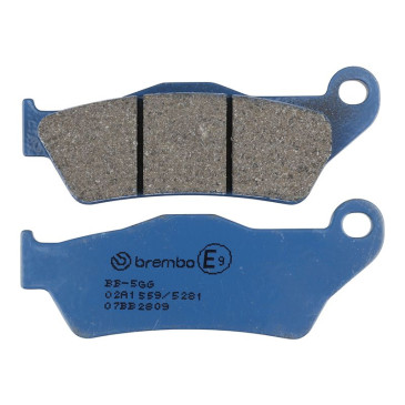 PLAQUETTE DE FREIN BREMBO POUR BMW R 1200 GS 2004>2012 AR, GS ADVENTURE 2008>2013 AR, K 1300 S 2005>2008 AR, R 900 RT 2005>2013 AV (ROUTE CARBONE CERAMIQUE) -07BB2809- 8020584632604