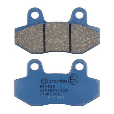 PLAQUETTE DE FREIN BREMBO POUR BRIXTON 125 BX CROMWELL 2015>2023 AV/MASH 125 SEVENTY FIVE 2014>2017 AV, CAFE RACER 2014>2016 AV (ROUTE CARBONE CERAMIQUE) -07GR12CC- 8020584633052