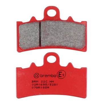 PLAQUETTE DE FREIN BREMBO POUR BMW C 400 X 2018> AV, CE 04 2021> AV/HUSQVARNA 125 SVARTPILEN 2021>2023 AV, 401 VITPILEN 2017>2023 AV/KTM 125 DUKE 2011>2019 AV (ROUTE METAL FRITTE) -07GR18SA- 8020584633151