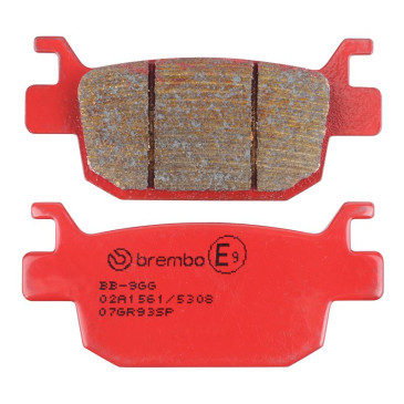 PLAQUETTE DE FREIN BREMBO POUR BENELLI 502 TRK 2018> AR, 300 TORNADO 2024> AR, 302 BN R 2017>2019 AR, 500 LEONCINO TRAIL 2017>2023 AR, 752 S 2018 AR (ROUTE METAL FRITTE) -07GR93SP- 8020584634059