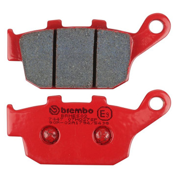 PLAQUETTE DE FREIN BREMBO POUR TRIUMPH 675 STREET TRIPLE 2008>2012 AR, 660 TIGER SPORT 2022>2023 AR, 800 TIGER XRT 2015>2018 AR/YAMAHA 600 XJ6 2009>2015 AR (ROUTE CARBONE CERAMIQUE) -07HO27SP- 8020584634974