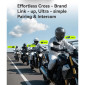 INTERCOM ASMAX OHMI D9 NOIR BLUETOOTH 5.4 JUSQU’A 6 UTILISATEURS / 2KM PORTEE PILOTE A PILOTE COMPATIBLE JET, INTEGRAL, ET AUTRES 3667385009263