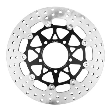 DISQUE DE FREIN ADAPTABLE TRIUMPH 675 STREET TRIPLE R 2013>2018 AV, 765 STREET TRIPLE R 2017>2023 AV, 1200 SCRAMBLER XC 2019> AV (EXT 310mm - INT 82.3mm - 5 TROUS) (DF5349EFC) -NEWFREN- 8025832433538