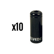 EMBOUT DE GAINE DE FREIN 5 mm ALU NOIR ETANCHE (VENDU PAR 10) -ELVEDES- 8716706025446