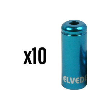 EMBOUT DE GAINE DE FREIN 5 mm ALU BLEU ETANCHE (VENDU PAR 10) -ELVEDES- 8716706025453