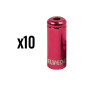 EMBOUT DE GAINE DE FREIN 5 mm ALU ROUGE ETANCHE (VENDU PAR 10) -ELVEDES- 8716706025460