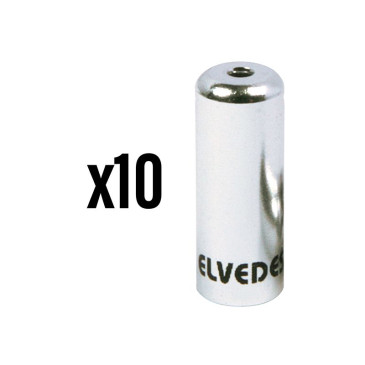 EMBOUT DE GAINE DERAILLEUR 4,2 mm ALU ARGENT (VENDU PAR 10) -ELVEDES- 8716706025491