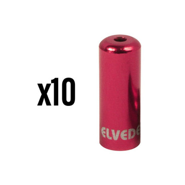 EMBOUT DE GAINE 4,2 mm ALU ROUGE (VENDU PAR 10) -ELEVEDES- 8716706025521