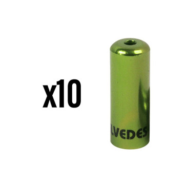 EMBOUT DE GAINE 4,2 mm ALU VERT (VENDU PAR 10) -ELEVEDES- 8716706025538