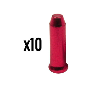 EMBOUT DE CABLE DERAILLEUR/FREIN ELVEDES 2,3mm ALU ROUGE (VENDU PAR 10) 8716706025576