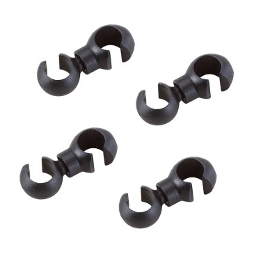 CLIP ARTICULE ELVEDES POUR MAINTIEN DES GAINE DIAM 4,3 mm NOIR (VENDU PAR 4) 8716706018011