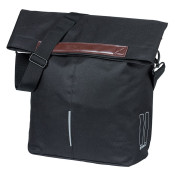 SACOCHE ARRIERE VELO LATERALE SAC BANDOULIERE BASIL CITY SHOPPER NOIR DROIT/GAUCHE 14-16L FIXATION MIK HOOKS PORTE BAGAGE FERMETURE PLIANT ANTI-PLUIE 8715019181528