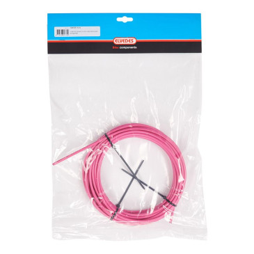GAINE DE FREIN ELVEDES ROSE 4,9 mm (ROULEAU DE 10M) AVEC LINER 8716706017724